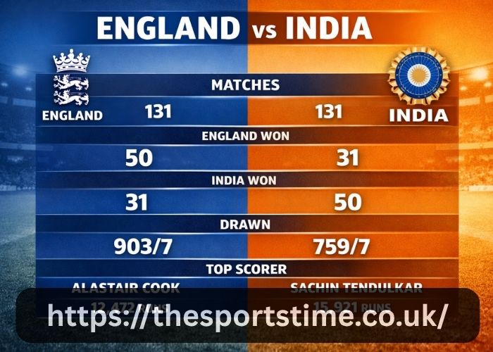England Cricket Team Vs India National Cricket Team Stats