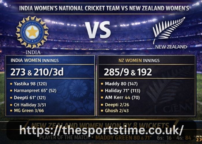 India Women's National Cricket Team Vs New Zealand Women's National Cricket Team Match Scorecard
