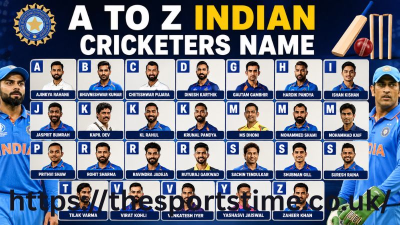 A to Z Indian Cricketers Name