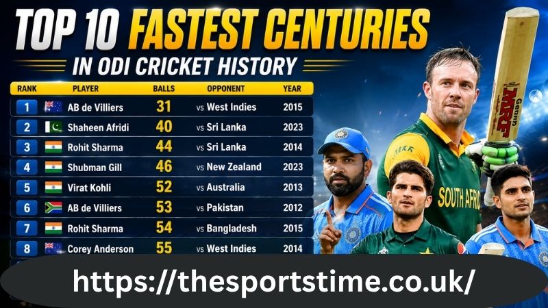 Top 10 Fastest Centuries in ODI Cricket History
